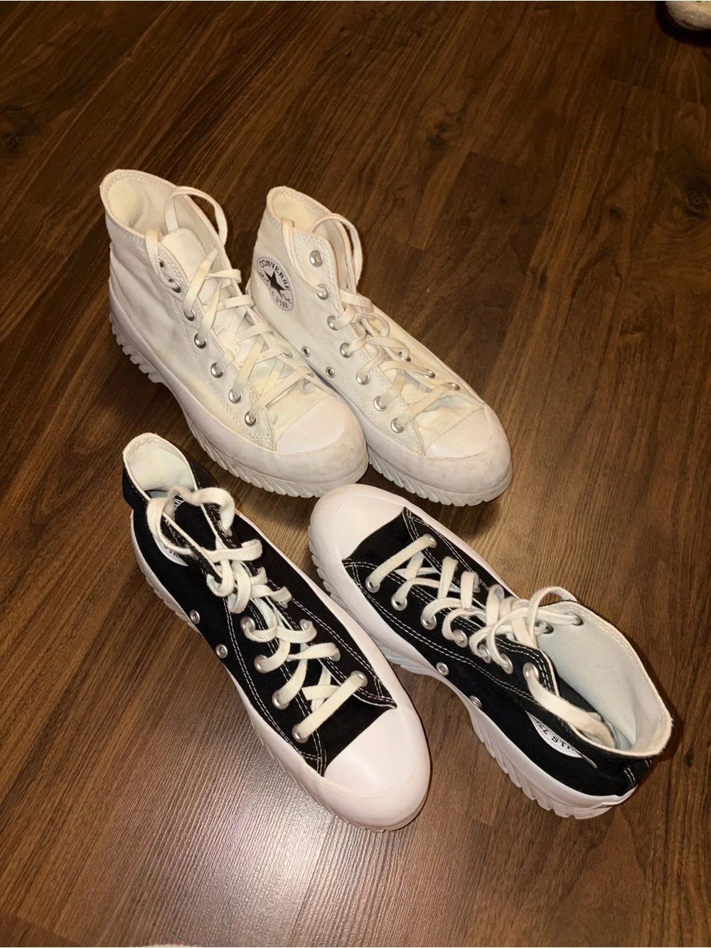Converse Platform High Top Sneakers - Black & White